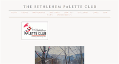 Desktop Screenshot of bethlehempaletteclub.org
