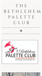 Mobile Screenshot of bethlehempaletteclub.org