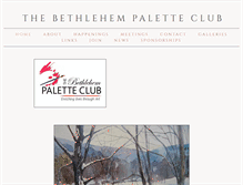 Tablet Screenshot of bethlehempaletteclub.org